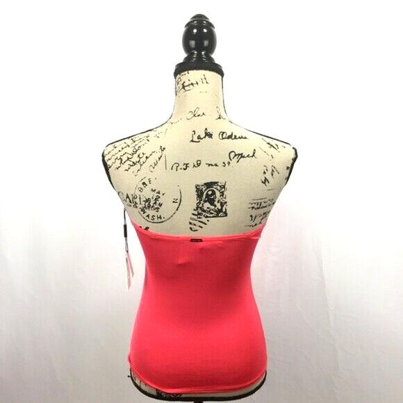 New Calvin Klein Small Swim Top Pink Bandini - Picture 6 of 8